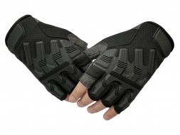 Перчатки беспалые KMP, черный (Китай)
