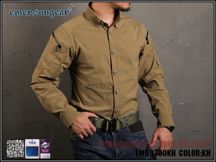 Рубашка Emersongear Blue Lable ZIP Triple Tech Tac-Shirt SM