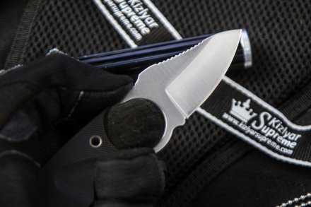 Нож Kizlyar Supreme AMIGO X D2 S G10-BH (Satin, G10 Black Handle)