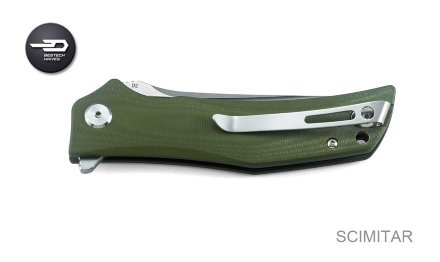 Нож складной Bestech knives BG05B-1 SCIMITAR green