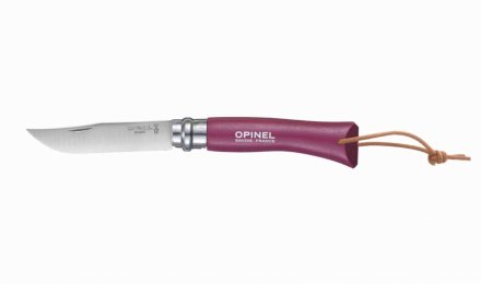 Нож складной Opinel 7 VRI Plum (Purple) с темляком