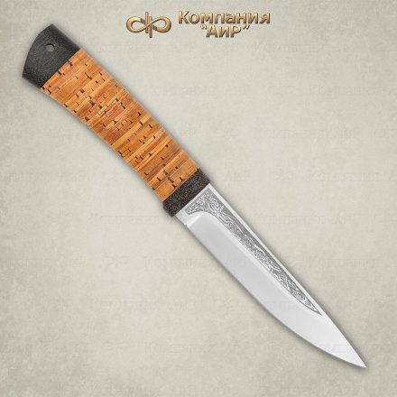 Нож АиР Пескарь 95х18 береста