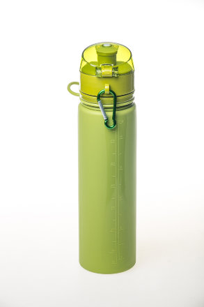 Бутылка силиконовая Tramp 0,7 л (оливковый, 700мл)