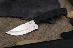 Нож Кизляр Караколь 015301 (Stonewash, эластрон, кожа)