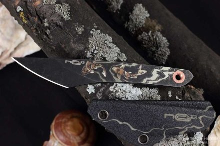 Нож киридаши N.C.Custom KOI BlackWash