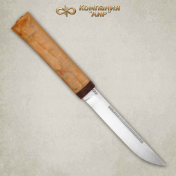Нож АиР Бурятский малый 95х18 карельская береза