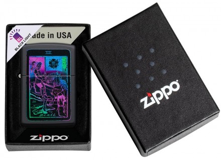 Зажигалка ZIPPO 49698 Tarot Card Black Light Design