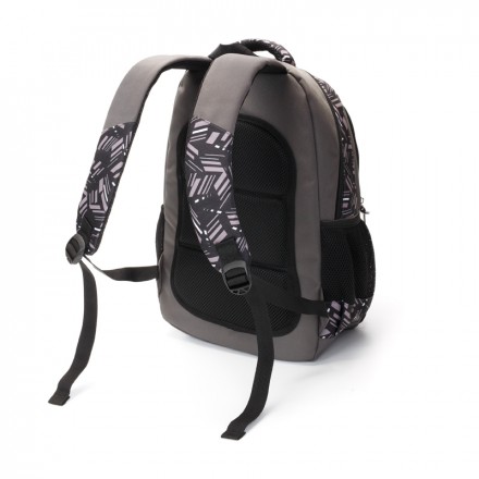 Рюкзак TORBER CLASS X, серый с орнаментом, полиэстер 900D, 45 x 30 x 18 см (T2602-GRE)