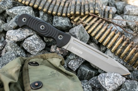 Нож Kizlyar Supreme MAXIMUS AUS-8 TW G10-BH Black (TacWash, G10 Black Handle, Black MOLLE Sheath)