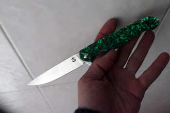 Нож складной Steelclaw Хамелеон-03 (светящийся карбон)