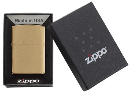 Зажигалка ZIPPO 204 Brushed Brass