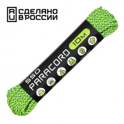Паракорд 550 CORD nylon 10м RUS (green spec)