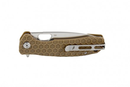 Нож складной Honey Badger Flipper D2 L (HB1010) с песочной рукоятью