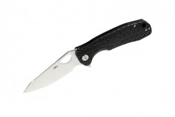 Нож складной Honey Badger Leaf D2 L (HB1380) с чёрной рукоятью