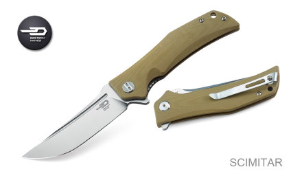 Нож складной Bestech knives BG05С SCIMITAR khaki