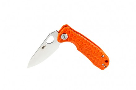 Нож складной Honey Badger Leaf L (HB1293) с оранжевой рукоятью