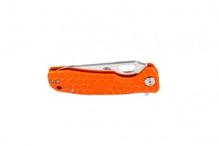 Нож складной Honey Badger Leaf L (HB1293) с оранжевой рукоятью