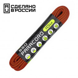Паракорд 550 CORD nylon 10м RUS (neon orange snake)