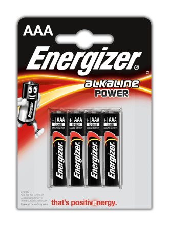 Элемент питания Energizer AAА-LR03 Alkaline (упаковка 4 шт.)