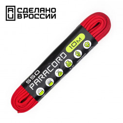 Паракорд 550 CORD nylon 10м RUS (red)