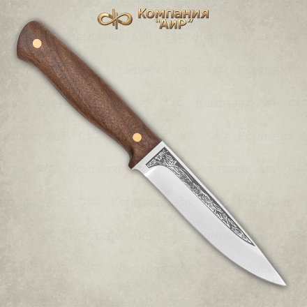 Нож АиР Пескарь ЦМ 95х18 орех