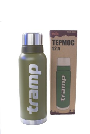 Термос 1.2л Tramp TRC-028 (оливковый)