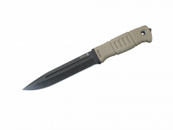 Нож Кизляр Витязь 014367 (Стоунвош черный, Эластрон Пустынный)