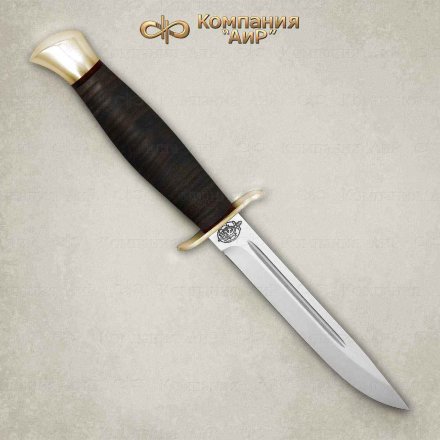 Нож АиР Финка-2 95х18 кожа, латунь