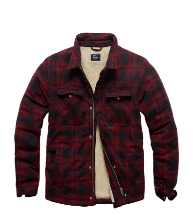 Куртка CLASS SHERPA (Red Check) Vintage Ind.