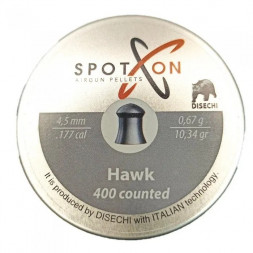 Пуля пневм. SPOTON Hawk 4,5 мм, 0,67 гр. (400 шт)