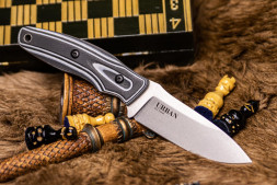Нож Kizlyar Supreme URBAN D2 SW G10-BWH KS (StoneWash, G10 Black-White Handle, Kydex Sheath)