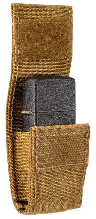 Подарочный набор ZIPPO 49401: зажигалка Black Crackle® и коричневый нейлоновый чехол