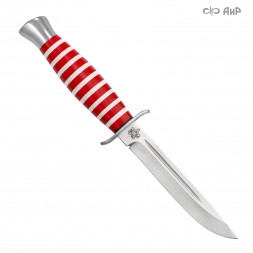 Нож АиР Финка-2 95х18 оргстекло (эмблема: МВД)