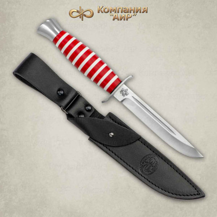 Нож АиР Финка-2 95х18 оргстекло (эмблема: МВД)