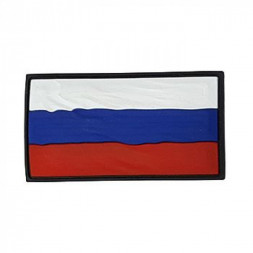 Патч ПВХ развивающийся &quot;Флаг России&quot; (50х90 мм) / Олива /