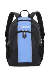 Рюкзак WENGER чёрный/голубой, 32х14х45см, 20л (17222315)