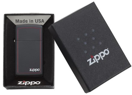 Зажигалка ZIPPO 1618ZB Slim® Black Matte