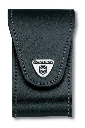 Чехол Victorinox 4.0521.32 black (91 мм, бок. отд., 5-8 уровней, кожа)
