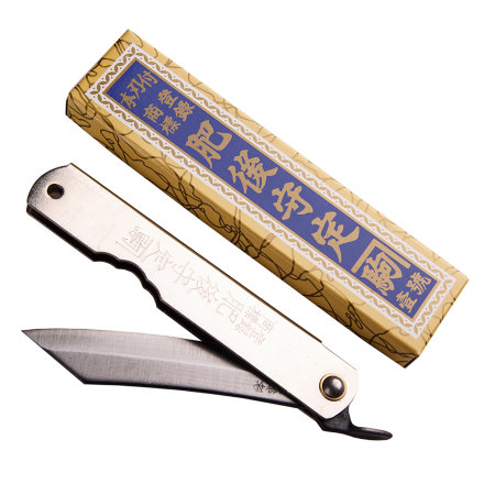 Нож складной Higonokami Nagao Kanekoma 80 мм серебристая рукоять