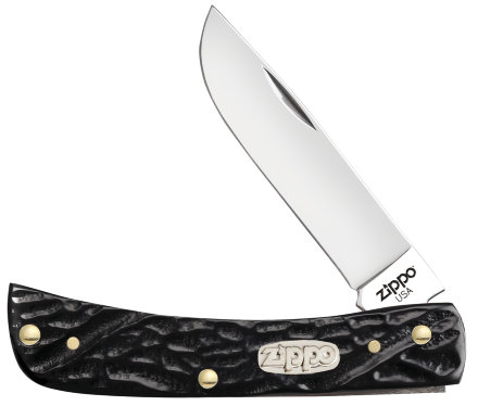 Нож складной ZIPPO Rough Black Synthetic Sodbuster Jr + зажигалка 207 ZIPPO