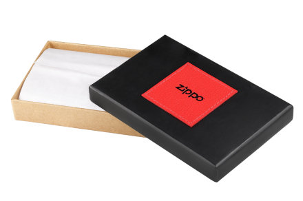 2006027 Портмоне ZIPPO, серо-чёрный камуфляж, натуральная кожа, 10,8×2,5×8,6 см