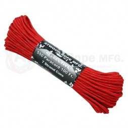 4mm x 100ft 550 Paracord Reflective - Red (30 метров)
