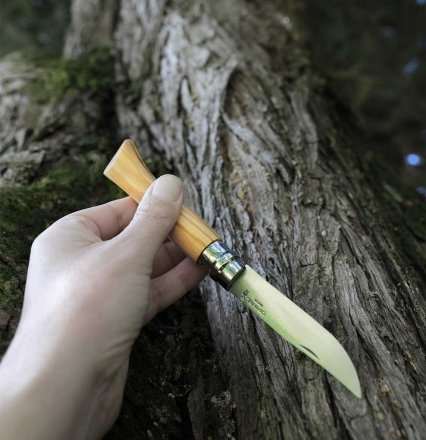 Нож складной Opinel 9 VRI Olive (Оливковое дерево)
