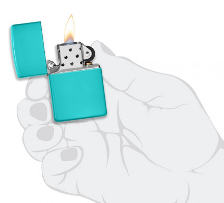 Зажигалка ZIPPO 49454 Classic Flat Turquoise