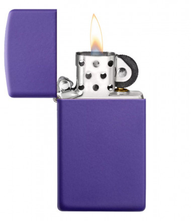 Зажигалка ZIPPO 1637 Slim® Purple Matte