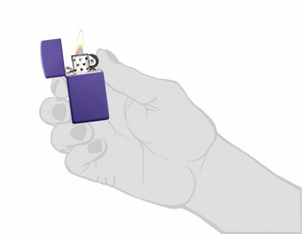 Зажигалка ZIPPO 1637 Slim® Purple Matte