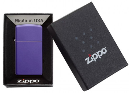 Зажигалка ZIPPO 1637 Slim® Purple Matte