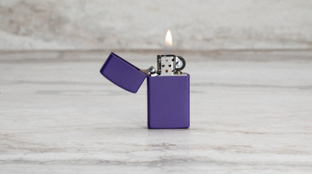 Зажигалка ZIPPO 1637 Slim® Purple Matte