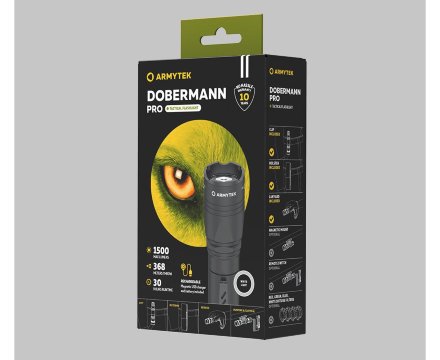 Фонарь Armytek Dobermann Pro Magnet USB (белый свет)