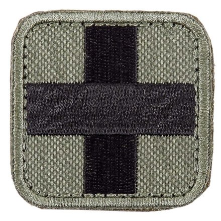 Патч Медицинский крест (5 см олива/черный)